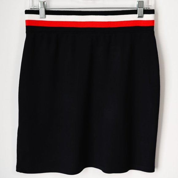 TOMMY HILFIGER Navy Blue Pull On Skirt - Size Petite Small - Picture 4 of 6